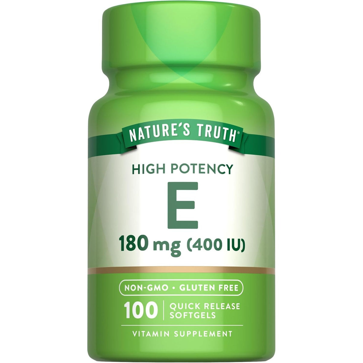 Nature's Truth Vitamin E Softgels | 400 IU 180mg | 100 Count