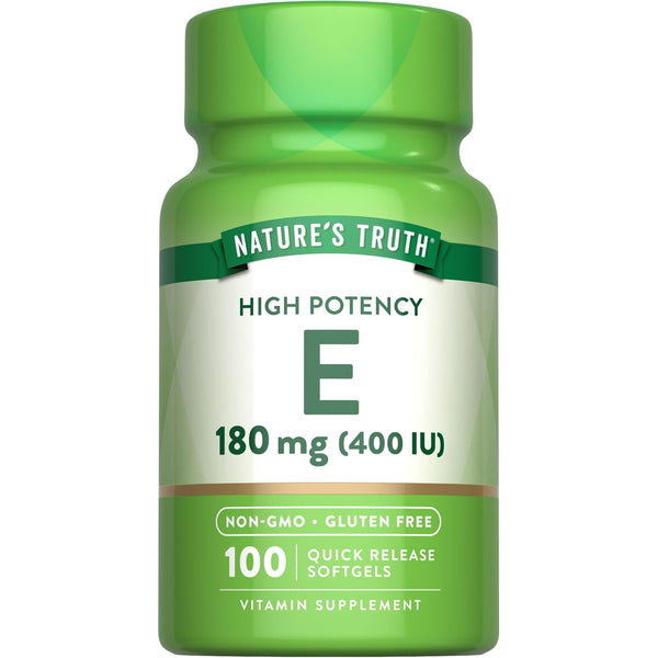 Nature's Truth Vitamin E Softgels | 400 IU 180mg | 100 Count