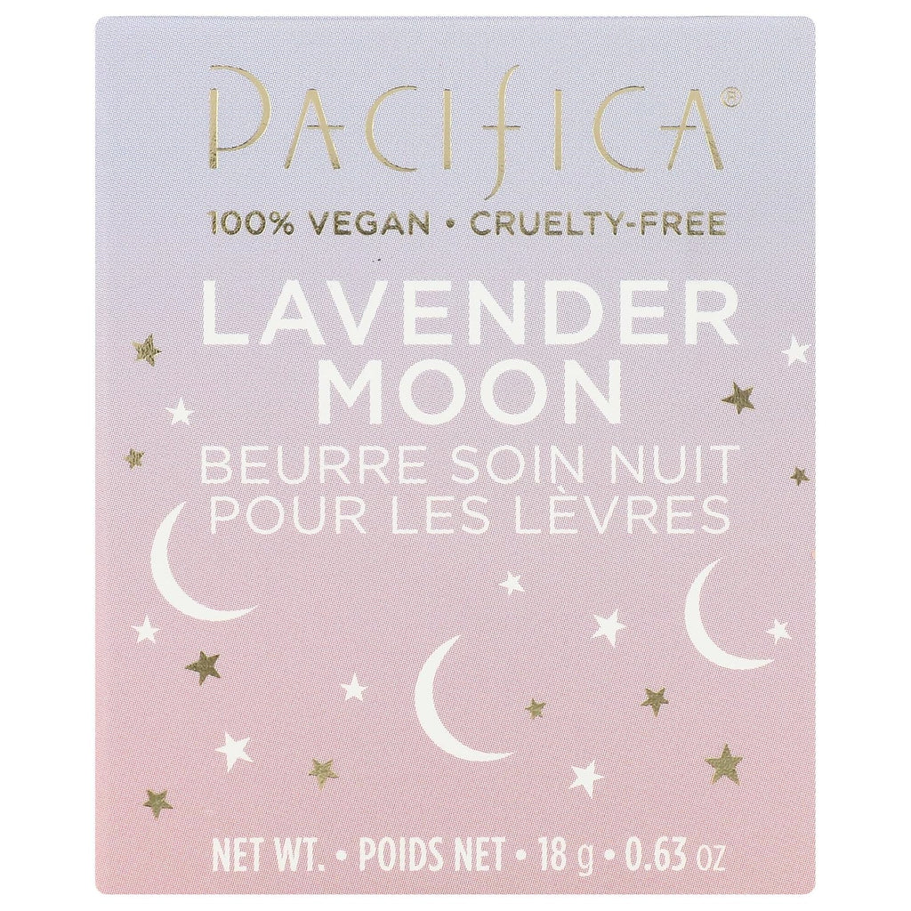 Pacifica Lavender Moon Lip Mask – Hydrating Bedtime Lip Treatment for Dry, Wrinkled Lips, Shea & Jojoba, Vegan Cruelty-Free Lip Repair, 0.63 Ounce