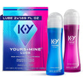 K-Y Yours & Mine Couples Lubricant, Sensorial Personal Lube, 2 x 1.69 FL OZ
