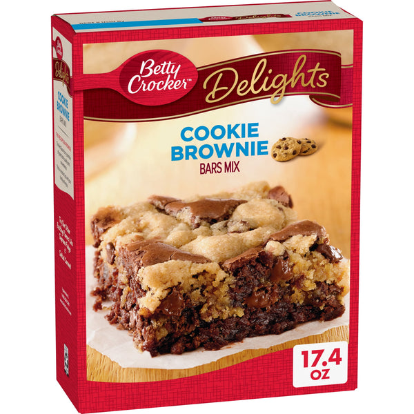 Betty Crocker Delights Cookie Brownie Bar Mix, 17.4 oz.