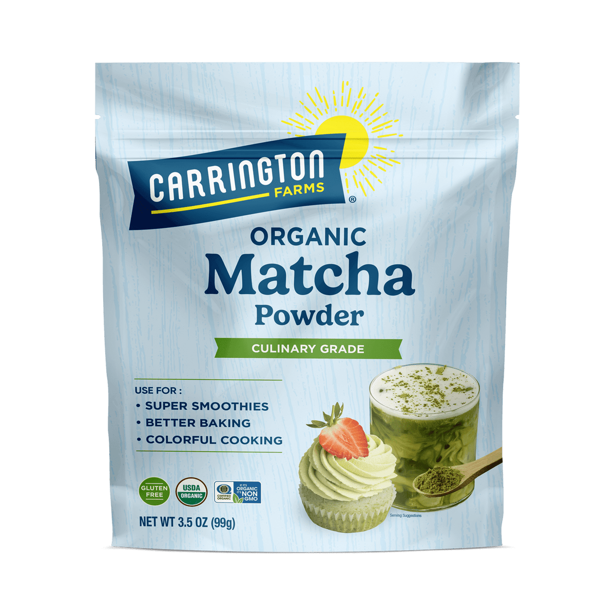Carrington Farms Organic Matcha Green Tea Powder, 3.5oz