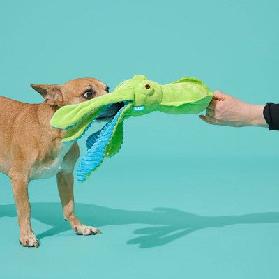 BARK Billy The Squid Dog Toy - Green
