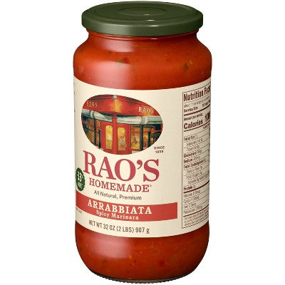 Rao's Arrabbiata Sauce - 32oz: All, No Artificial Colors, Mild Spice Level