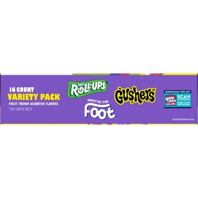 Betty Crocker Fruit Flavored Variety Fruit Snacks - 10.2oz/16ct: Gluten-Free, Cholesterol Free