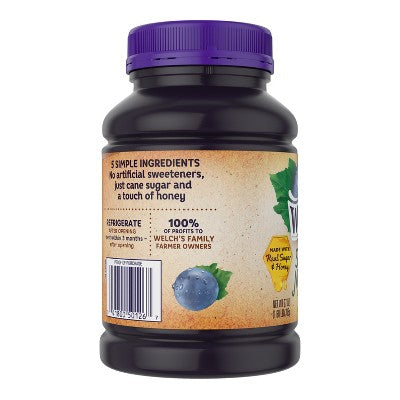 Welch's Concord Grape Spread - 27oz: No Artificial Colors, No Artificial Flavors, No Preservatives