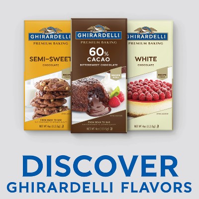 GHIRARDELLI Premium Baking 60% Cacao Bittersweet Chocolate Baking Bar - 4oz