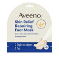 Aveeno Repairing CICA Foot Mask with Prebiotic Oat & Shea Butter for Extra Dry Skin, Fragrance Free