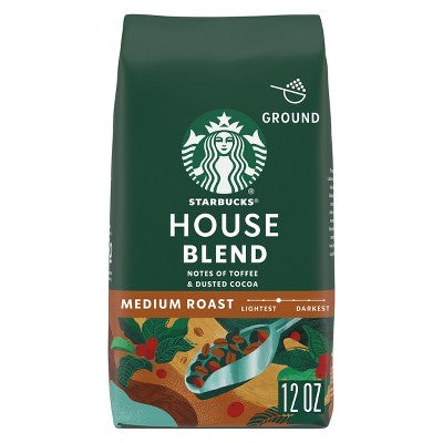 Starbucks House Blend Medium Roast Ground Coffee - 12oz