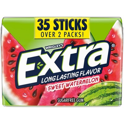 Extra Sugar-Free Sweet Watermelon Chewing Gum Pack - 35ct