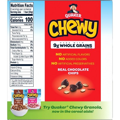 Quaker Chewy Chocolate Chip Granola Bars