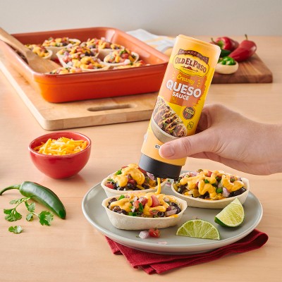 Old El Paso Sauce Creamy Queso - 9oz: No Added Sugar, No Artificial Sweeteners, Low Sodium