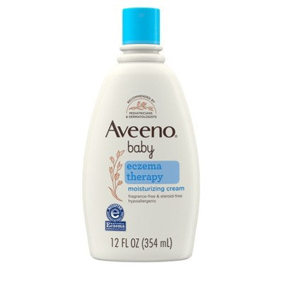 Aveeno Baby Eczema Therapy Moisturizing Cream for Dry, Itchy Skin - 12 fl oz