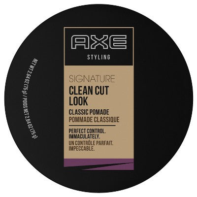 Axe Signature Clean Cut Look Hair Classic Pomade - Travel Size - 2.64oz