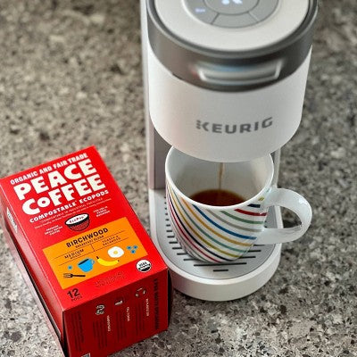 Peace Coffee Birchwood Medium Roast Coffee Pods - 12ct: Compatible With Keurig