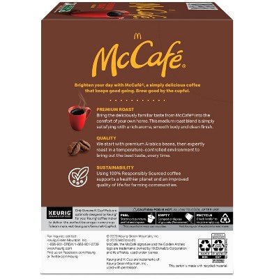 McCafe Premium Roast Keurig K-Cup Coffee Pods - Medium Roast - 24ct/8.3oz