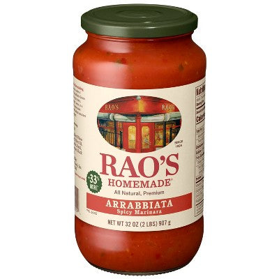 Rao's Arrabbiata Sauce - 32oz: All, No Artificial Colors, Mild Spice Level