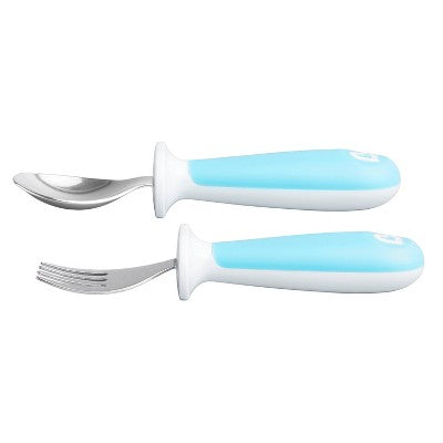 Munchkin Raise Toddler Fork and Spoon Set - 2pk – Blue