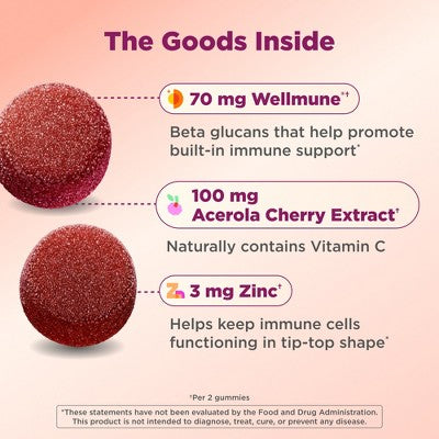 OLLY Kids Immunity Elderberry Gummies - Cherry Berry - 50ct
