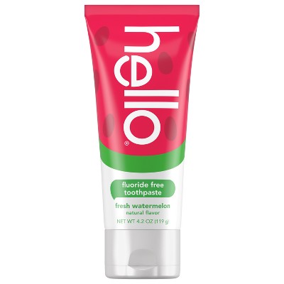 hello Kids' Watermelon Fluoride-Free Toothpaste - 4.2oz