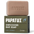 Papatui Men's Sulfate-Free Exfoliating and Hydrating Avocado Oil and Ceramides Bar Soap - Lush Coconut
