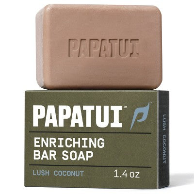Papatui Men's Sulfate-Free Exfoliating and Hydrating Avocado Oil and Ceramides Bar Soap - Lush Coconut