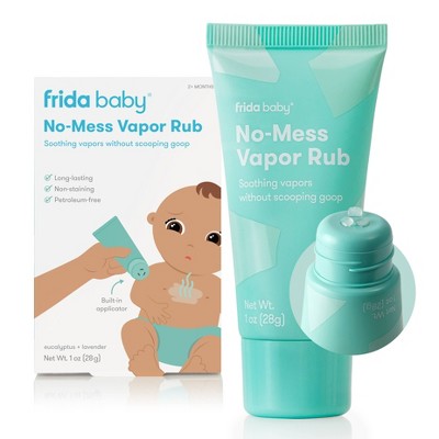 Frida Baby No-Mess Vapor Rub for Chest, Neck, and Back - Soothing Eucalyptus & Lavender