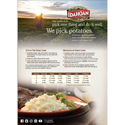 Idahoan Gluten Free Original Mashed Potatoes - 13.75oz