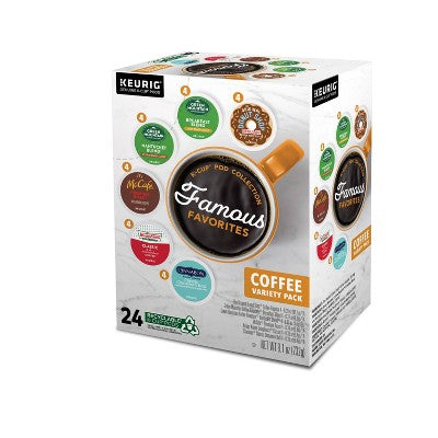 Keurig Famous Favorites Keurig K-Cup Pod Collection Medium Roast Coffee - 24ct