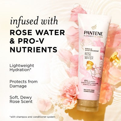 Pantene Nutrient Blends Sulfate-Free Miracle Moisture Rose Water Conditioner