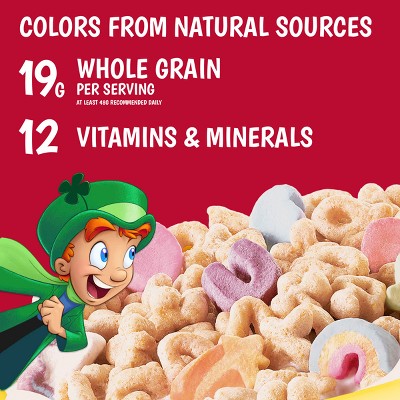 Lucky Charms Breakfast Cereal - 10.5oz: Gluten-Free, No High Fructose Corn Syrup, Whole Grain