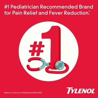 Children's Tylenol Pain + Fever Relief Chewables - Acetaminophen - Grape - 24ct