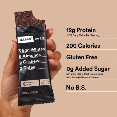 RXBAR Chocolate Sea Salt Protein Bars - 18.3oz/10ct