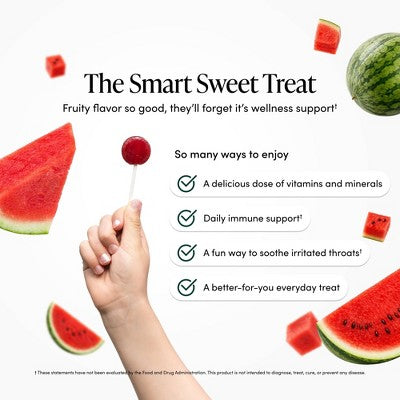 Beekeepers Naturals Kids' Propolis Immune Support Lollipops - Watermelon - 15ct