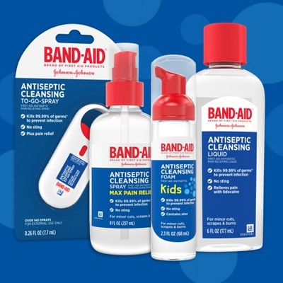 Band-Aid Kids' Antiseptic Cleansing Foam - 2.3 fl oz