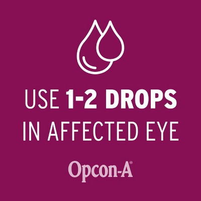 Opcon-A Allergy Eye Drops for Itch and Redness Relief - 0.5 fl oz