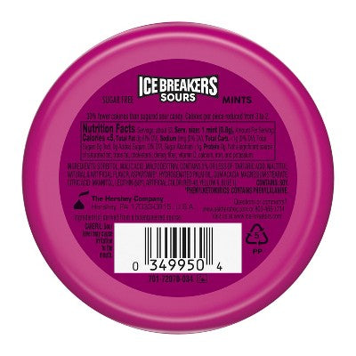 Ice Breakers Sours Mixed Berry Sugar Free Mint Candies - 1.5oz