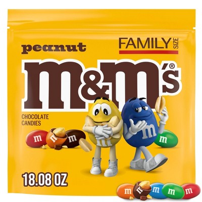 M&M's Peanut Family Size Halloween Chocolate Candy - 18.08oz