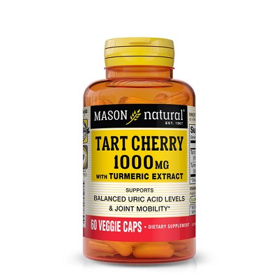 Mason Natural Tart Cherry with Turmeric Dietary Supplement Caplets - 60ct