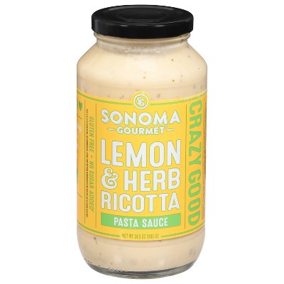 Sonoma Gourmet Lemon & Herb Ricotta Gluten Free Pasta Sauce - 24.5oz
