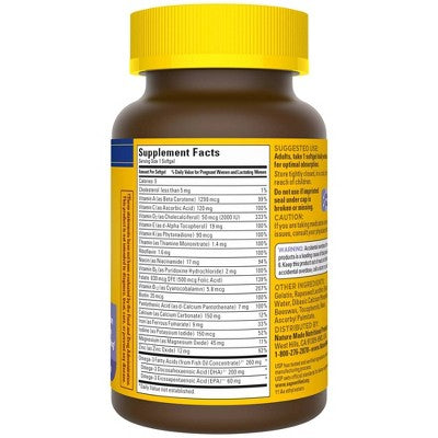 Nature Made Postnatal Multivitamin + DHA 200 mg Softgels, USP Verified - 60ct