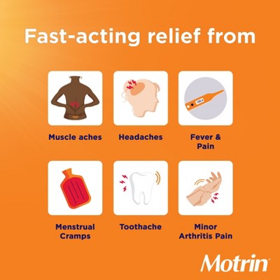 Motrin IB Pain Reliever & Fever Reducer Liquid Gels - Ibuprofen (NSAID) - 120ct