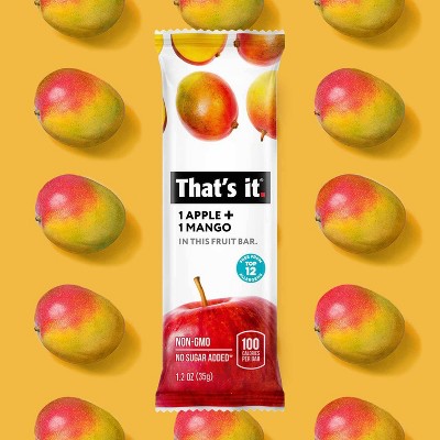 That's it. Apples & Mangoes Flavored Fruit Bars - 6oz/5pk
