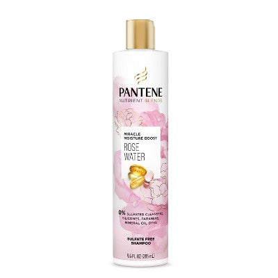 Pantene Nutrient Blends Sulfate Free Miracle Moisture Rose Water Shampoo
