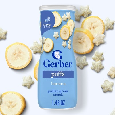 Gerber Non-GMO Banana Puffs Baby Snacks - 1.48oz