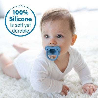Dr. Brown's HappyPaci One-Piece 100% Silicone Pacifier - 0-6 Months - 3pk