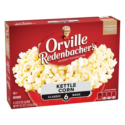 Orville Redenbachers Kettle Corn Microwave Popcorn - 6ct/19.7oz