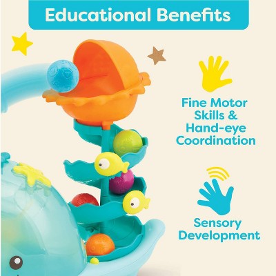 B. toys - Musical Ball Popper - Poppity Whale Pop: Fine Motor Skills Toy with Music & Lights