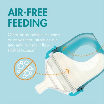 Boon NURSH Silicone Pouch Baby Bottles - 4 fl oz/3pk
