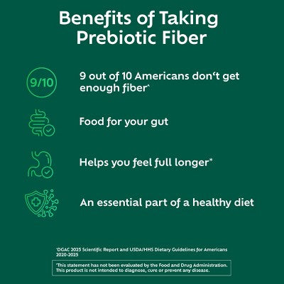 Benefiber Prebiotic GLP-1 Friendly Fiber Powder Unflavored Powder Stick Pack